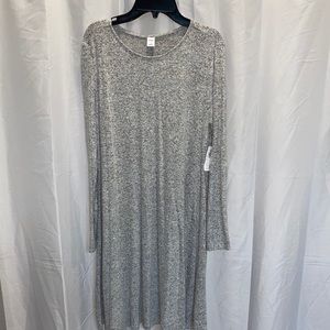 Grey sweater dress